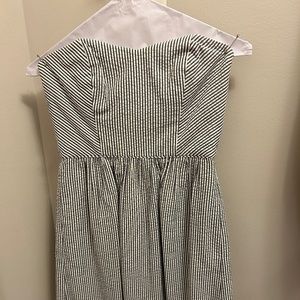 J Crew strapless seersucker dress size 00